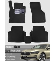 Skoda Super B (2024-2025) Uyumlu EVA Paspas Tam Set–Araca Özel,Su Geçirmez,Hızlı Montaj