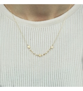Altın Üç Yıldız Kolye (Gold)