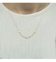 Altın Üç Yıldız Kolye (Gold)