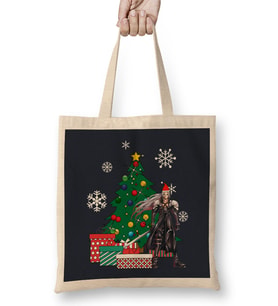 Sephiroth Around The Christmas Tree Final Fantasy Bez Çanta Uzun Saplı