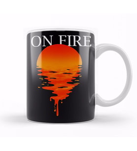 On Fire  Kupa Bardak Porselen