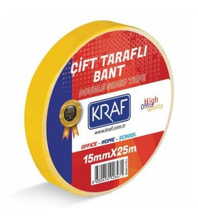ÇİFT TARAFLI BANT 15MM X 25 METRE