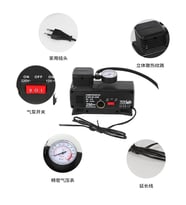 220v Ile 12v Oto Elektriği Çalışan Hava Lastik Şişirme Kompresörü 250 Psı Çok Amaçlı Yol Yardımı