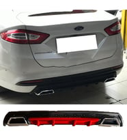 Ford Mondeo Mk4 Kırmızı Difüzör Çiftli Kare Egzoz Görünümlü D Tip Difizör