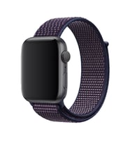 Apple Watch 10/11 42mm-38/40/41mm Kordon Hasır Kordon 2/3/4/5/6/se/7/8/9 (İndigo)