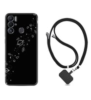 Tecno Pova Neo Kılıf Silikon Boyun Askılı İpli Desenli Silikon Planet 1620