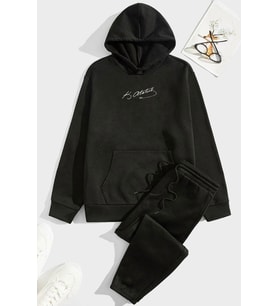 Unisex K.Atatürk imza Eşofman Takımı (Siyah)