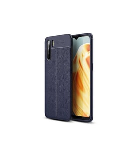 Oppo Reno 3 Uyumlu Kılıf Zore Niss Silikon Kapak (Lacivert)