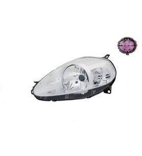 FİAT GRANDE PUNTO ÖN FAR ELEKTRİKLİ MOTORLU KROM MOR SOKET UYUMLU SOL 08-09 FIA10PU015 51840995