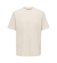 ONLY & SONS Erkek ONSNOBLE RLX SS TEE NOOS Rahat Kesim Kısa Kollu Tişört (Bej)