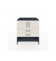 Kronos Şifonyer 2 Raflı 2 Çekmeceli 2 Kapaklı 88x59x96 Antrasit-Aytaşı
