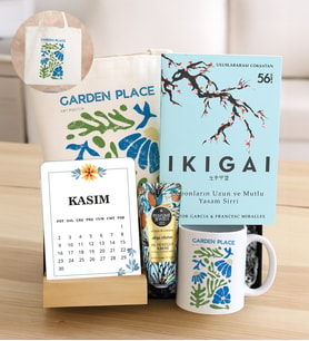 Çanta &  Ikigai & Krem & Takvim & Kupa Hediye Seti