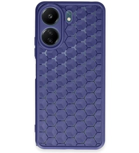 Durukar® Redmi 13C Kılıf Petek Silikon Kapak - Lacivert