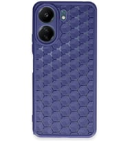Durukar® Redmi 13C Kılıf Petek Silikon Kapak - Lacivert