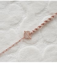Krem İp Örgülü İtalyan Stil Gümüş Bileklik