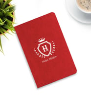 Kişiye Özel İsim Baskılı Ajanda/Defter  (Kırmızı)