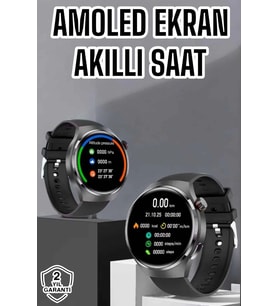 Mey İthalat® Akıllı Saat Bluetooth Bağlantılı Amoled Ekran Uyku Takibi