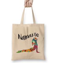 Mditation Yoga Namaste Bez Çanta Uzun Saplı