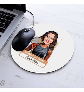 Kişiye Özel Hediye Karikatürlü En Güzel Tenisçi Mousepad