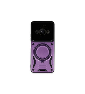 Poco C61 Kılıf Joy Lens Standlı Kapak - Mor