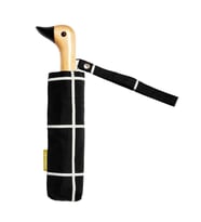 Original Duckhead Duck Kompakt Şemsiye Black Grid (Siyah)