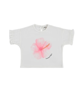 Civil Baby Summer Vibes Çiçek Baskılı 6-18 Ay Tişört - Ekru