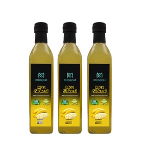 Minecal Muz Sirkesi 3x500 ml – %100 Katkısız Doğal  Şekersiz  Koruyucu Içermez