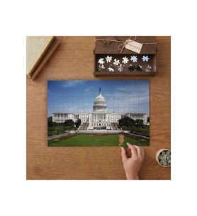 ABD Capitol Binas Tasarımı 240 parça Ahşap Puzzle Ahşap Kutuda MP00574