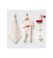YILBAŞI UNISEX 0-3 AY CHRİSTMAS AYICIK 5'Lİ SET YENİDOĞAN
