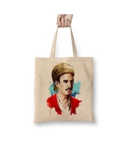 Yunus Emre Illustrasyon Beyaz Bez Çanta Uzun Saplı Alışveriş Çantası Plaj Çantası