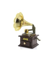 Kişiye Özel Gramafon Müzik Kutusu - 25x12cm