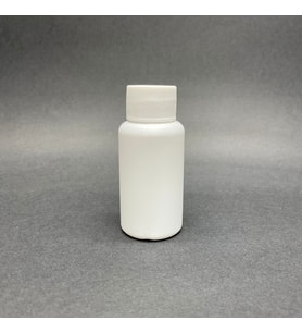 50 cc Beyaz PE Plastik Şişe  - Beyaz Kapaklı- 50ml Kapaklı Plastik Şişe- x 10 Adet