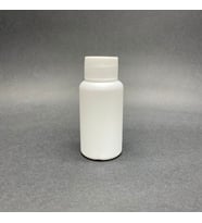 50 cc Beyaz PE Plastik Şişe  - Beyaz Kapaklı- 50ml Kapaklı Plastik Şişe- x 10 Adet