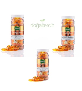 3 ADET Mindivan Bal Kabağı Çekirdeği Yağı Soft Jel 1000 mg x 100 Kapsül