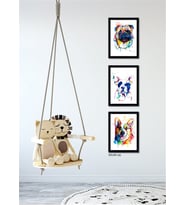 Çerçeveli Doku Efektli Tablo Seti 30x130 cm