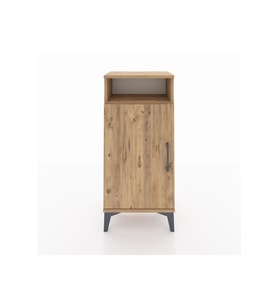 Arges Komodin 3 Raflı Tek Kapaklı 44x30x96 Çam-Çam
