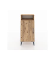Arges Komodin 3 Raflı Tek Kapaklı 44x30x96 Çam-Çam