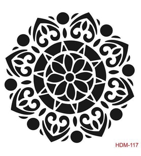 Cadence Home Decor Midi Stencil Boyama Şablonu 25x25 cm. HDM-117 