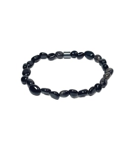 JTAW25BLK1588 ONYX ve HEMATİT DOĞALTAŞ ESNEK TASARIM SİYAH GARANTİLİ HEDİYE KUTULU JANTİ DOĞALTAŞ BİLEKLİK