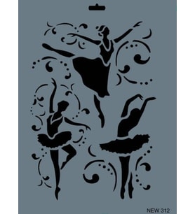 Rich New Seri N-312 Stencil 35x25 cm