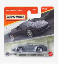 Matchbox Porsche 911 Carrera Cabriolet - Gri (1/64) 2025 Case