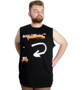 Mode XL Büyük Beden Erkek Atlet MAN 23009 Siyah