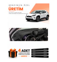 TOYOTA YARİS CROSS (2022-2025) Uyumlu Torpido Koruma Örtüsü Oto Kılıfı - Siyah