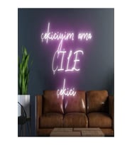 Çekiciyim Ama ÇİLE Çekici Yazılı Neon Tabela