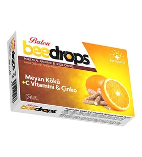 Balen Meyankökü Çinko C Vit. Portakal Aromalı Drops 24 Adet