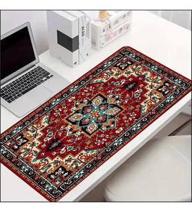 70X30 CM DEKORATİF HALI TEMALI KAYDIRMAZ TABAN SPEED YÜZEY OYUNCU MOUSE PAD GAMİNG