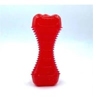 Köpek Oyuncağı Plastik Dumbell Tırtıklı Yapıda Köpek Diş Kaşıma Oyuncağı