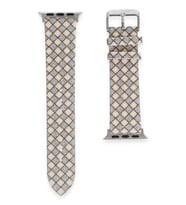 Newface Apple Watch 42mm Karo Motif Kordon - Lila