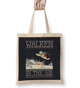 Christopher Walken In The Air Snow Man Christmas Knit Bez Çanta Uzun Saplı