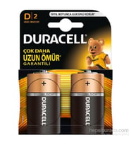 Duracell Alkalin Büyük Boy Pil (D) 2 Lİ Kartela
